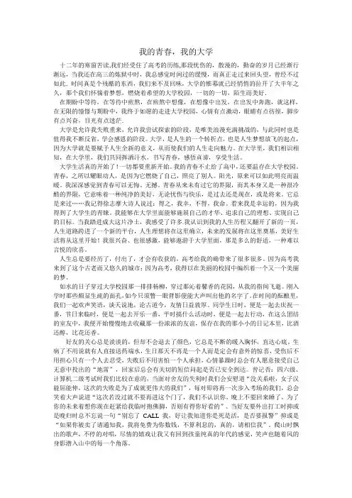 我的青春我的大学