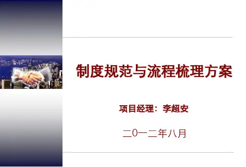 某公司制度规范与流程梳理方案
