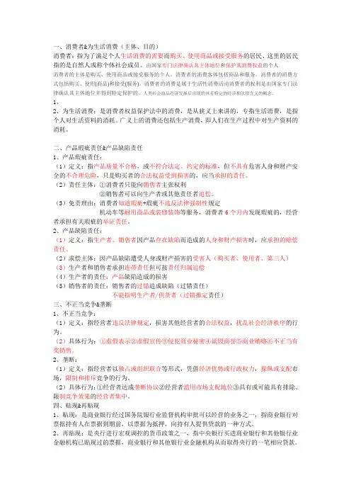 经济法名词解释