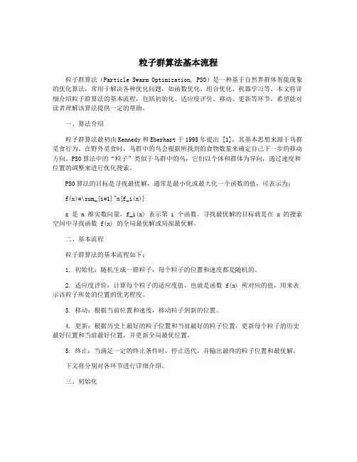 粒子群算法基本流程