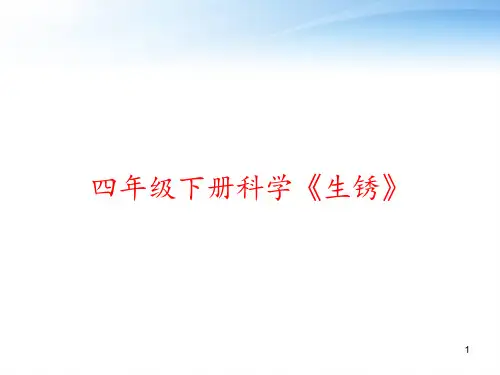 四年级下册科学《生锈》 ppt课件