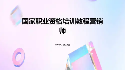 国家职业资格培训教程营销师