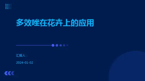 多效唑在花卉上的应用