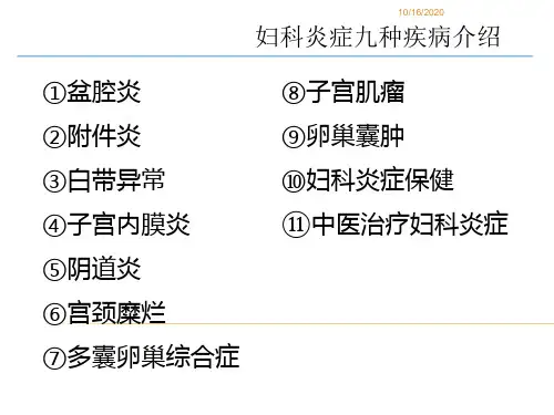 妇科专业知识PPT课件