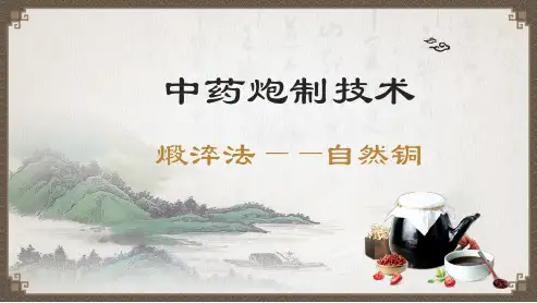 煅法—煅淬法(中药炮制技术课件)
