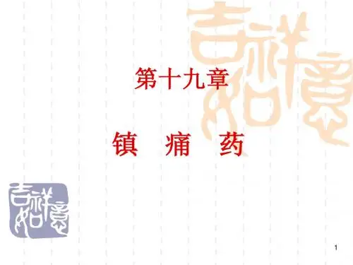 第19章 镇痛药(09101用)