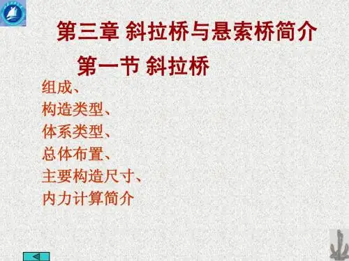 斜拉桥与悬索桥简介