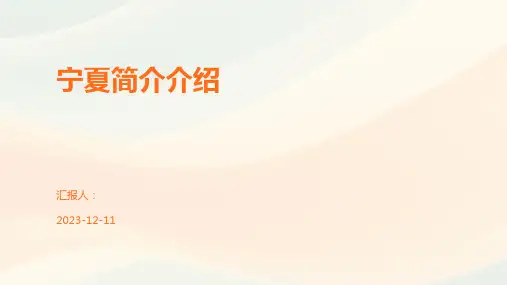 宁夏简介介绍