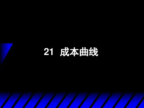 21：成本曲线
