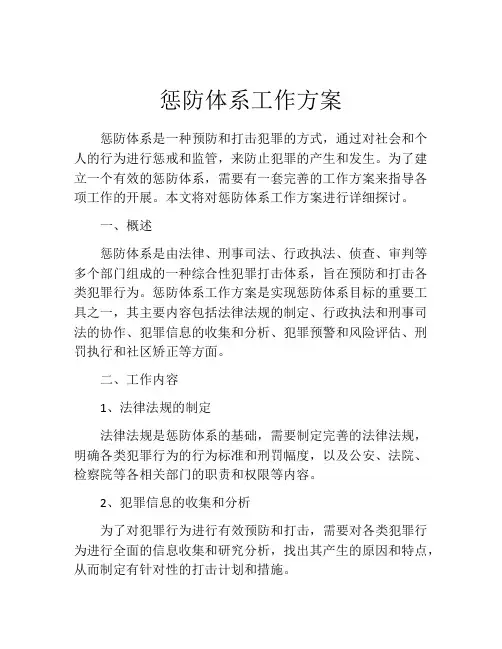 惩防体系工作方案