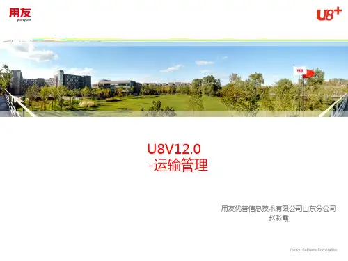 U8运输管理