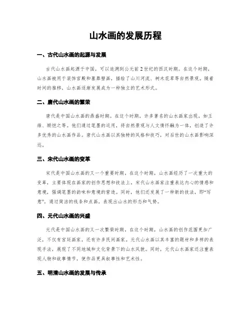 山水画的发展历程