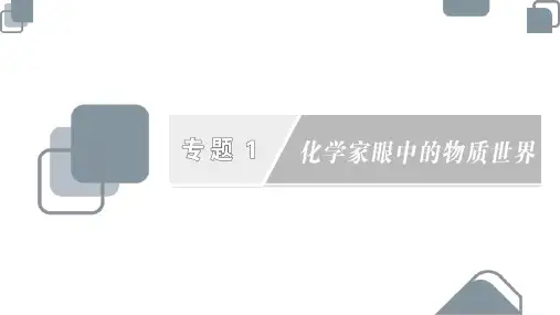 高中化学苏教版必修一《1.1物质的分类与转化》课件