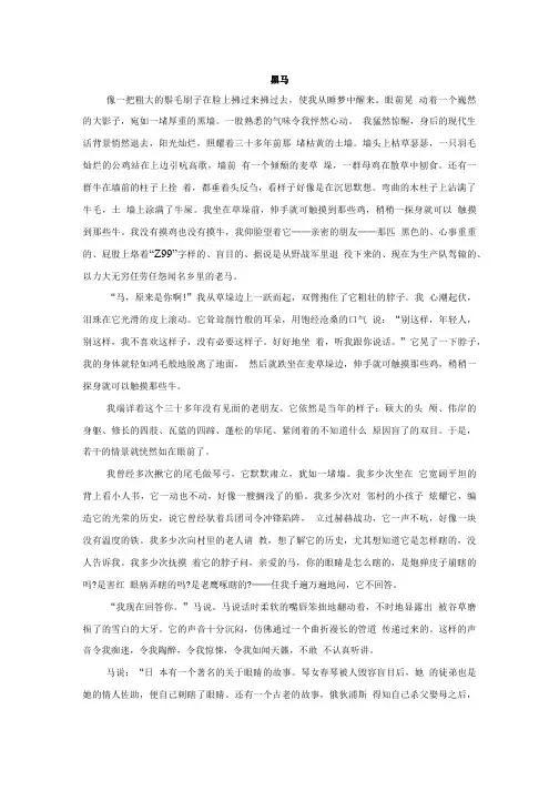 黑马阅读答案.doc