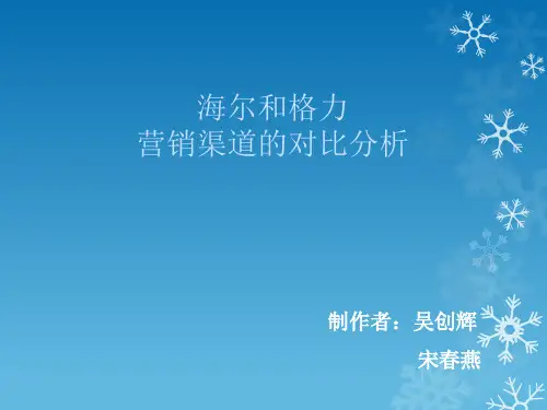 海尔和格力营销渠道的对比分析