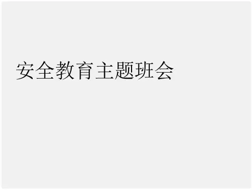 安教育班会《安教育主题班会》