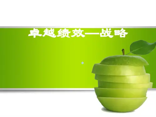 卓越绩效-战略PPT课件