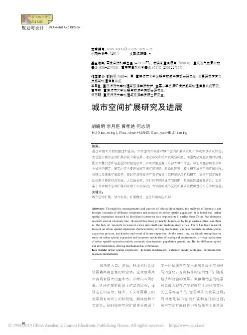 P3-城市空间扩展研究及进展