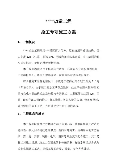 抢工专项施工方案