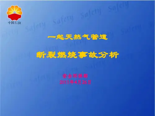 一起天然气管道爆燃事故分析