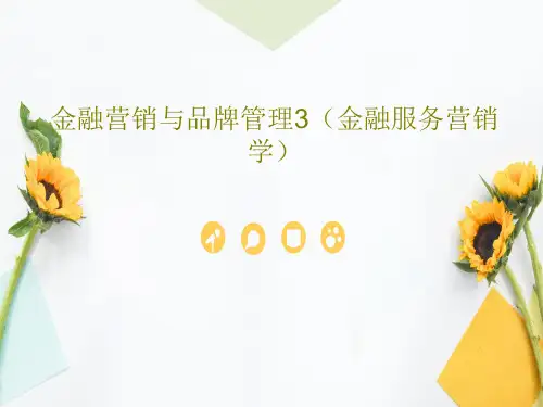 金融营销与品牌管理3(金融服务营销学)共52页文档