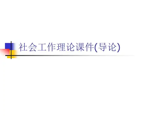 社会工作理论课件(导论).ppt
