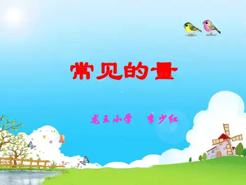 常见的量