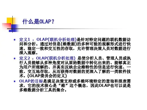 商务智能OLAP