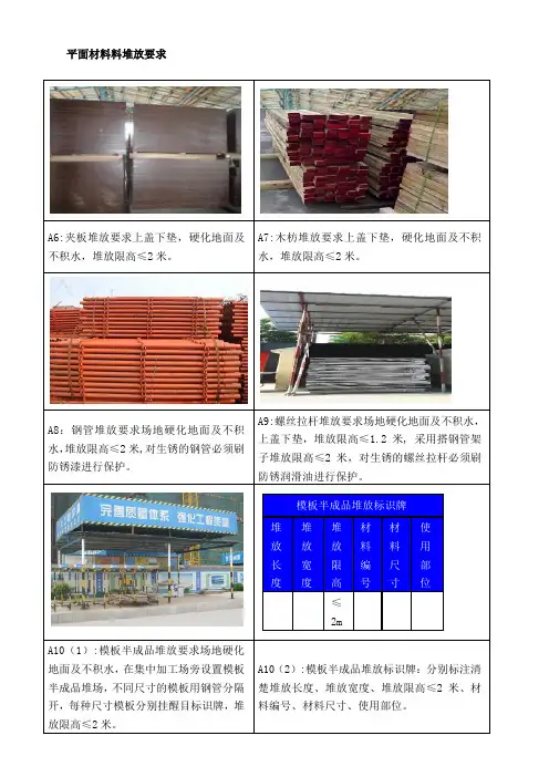 材料堆放标准做法