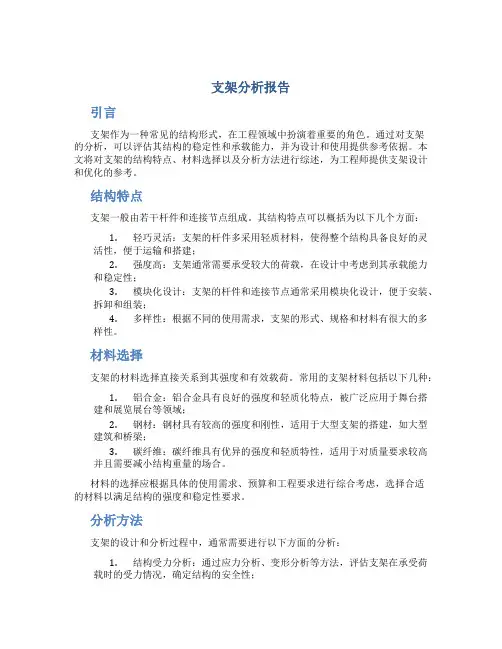支架分析报告