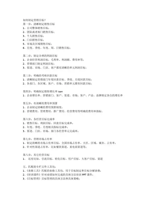 构建营销体系三部曲