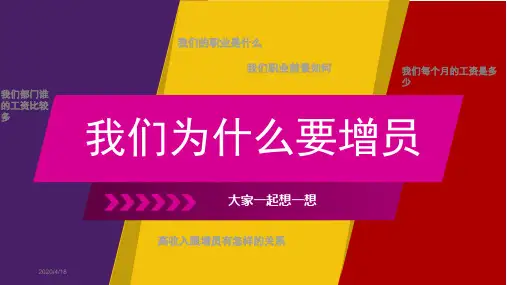 平安增员PPT