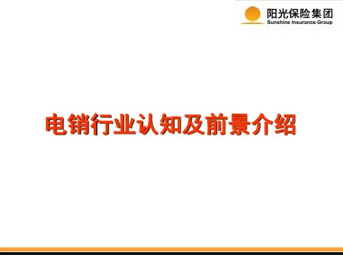 某保险公司电销行业认知及前景介绍