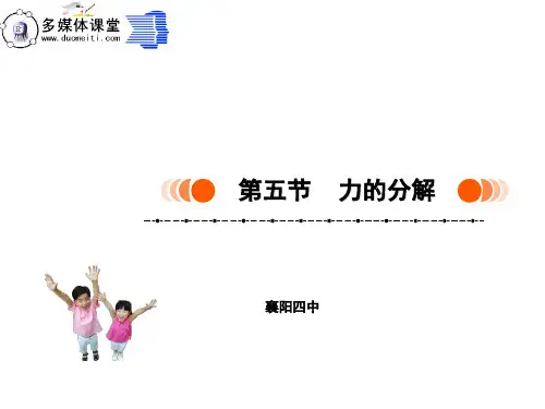 力的分解与正交分解