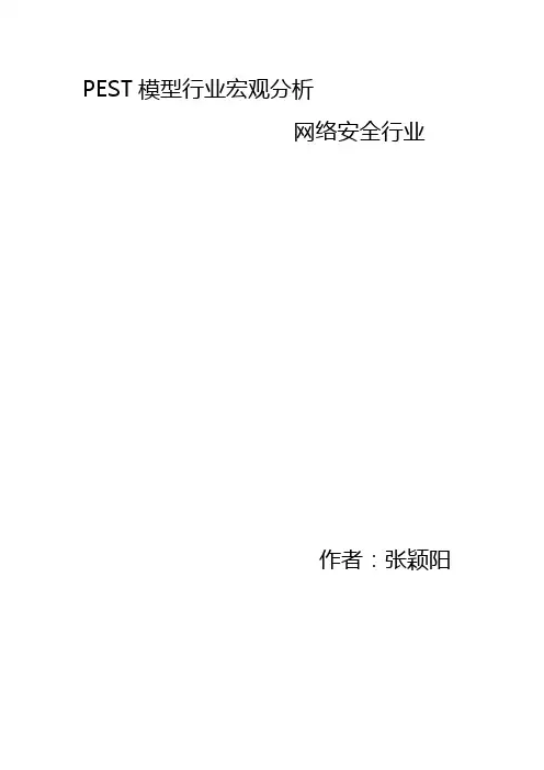 PEST模型分析网络安全