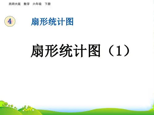 西师大版六年级下册数学课件《扇形统计图》 (共15张PPT)