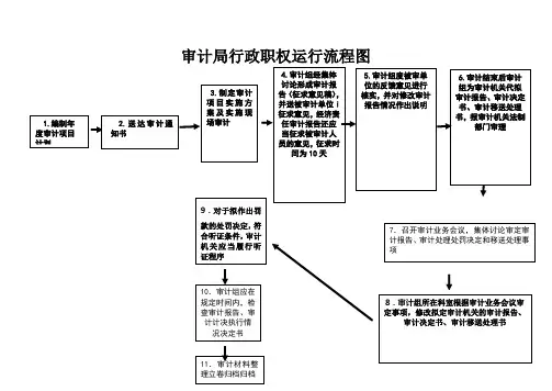 审计局行政职权运行流程图