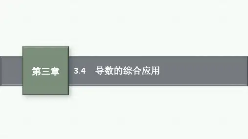 人教版高中总复习一轮数学精品课件 第3章 一元函数的导数及其应用 3.4 导数的综合应用