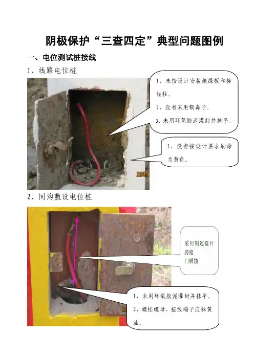 阴极保护“三查四定”典型问题图例
