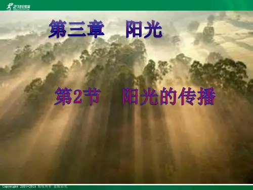 第二节 阳光的传播课件