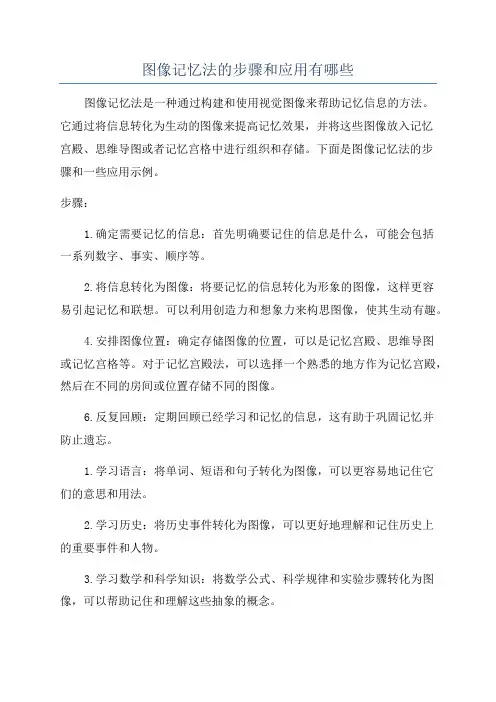 图像记忆法的步骤和应用有哪些