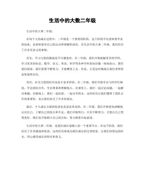 生活中的大数二年级