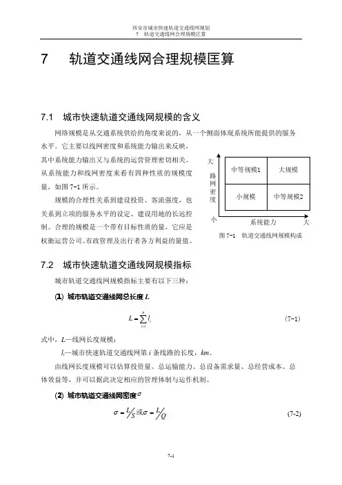 7 线网规模