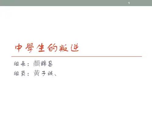 中学生的叛逆ppt课件