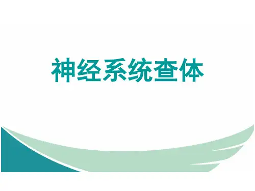医学诊断学：神经系统查体