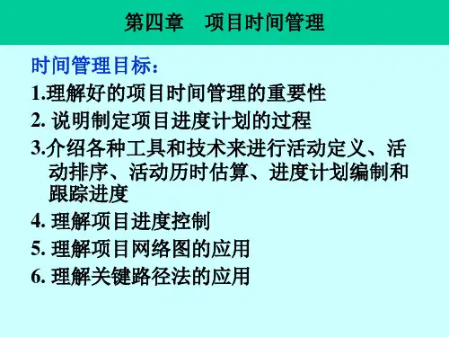 项目的时间管理