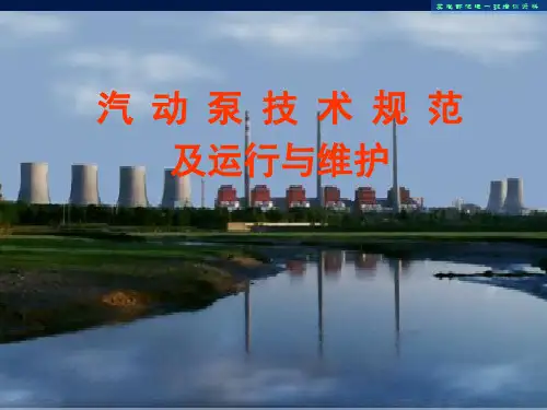 汽动给水泵