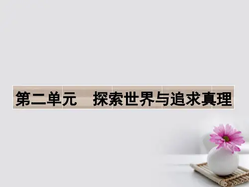 高考政治一轮复习 第二单元 探索世界与追求真理 第四课 探究世界的本质课件 新人教版必修4