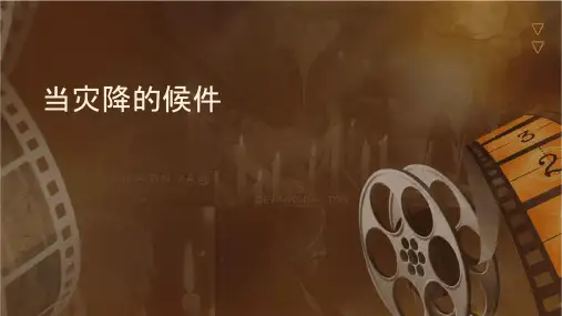 当灾难降临的时候课件