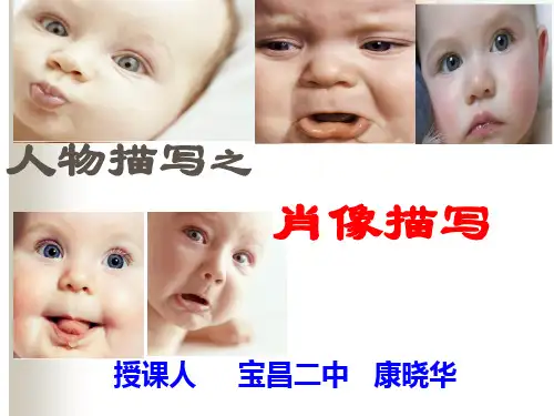 讲课课件：人物外貌描写.
